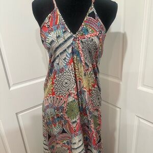 Couture Tolani Colorful Floral Mosaic Maxi Dress